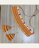 Kesariya Utsav Handcrafted Choker Set