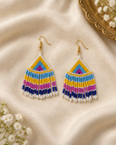 RangLeher Pastel Beaded Earrings