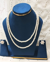 White Pearl Necklace Set