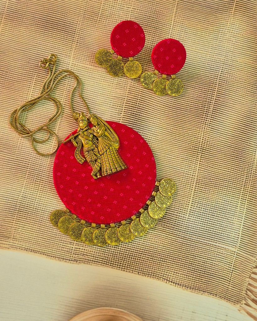 Fabric Necklace Set