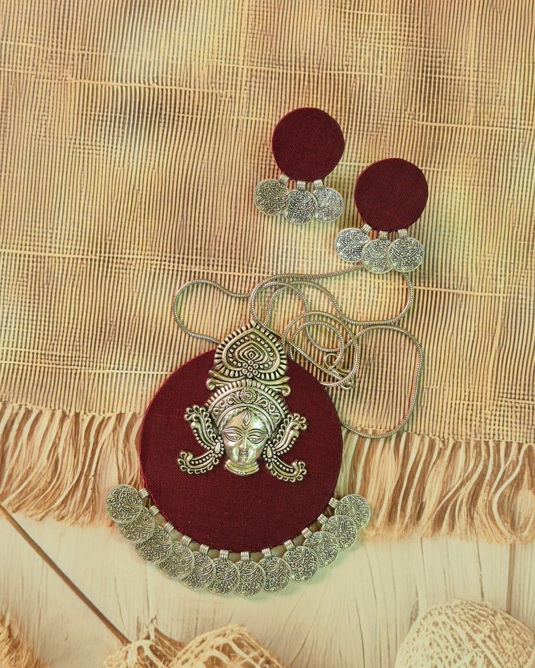 Fabric Necklace Set