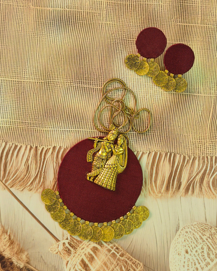 Fabric Necklace Set