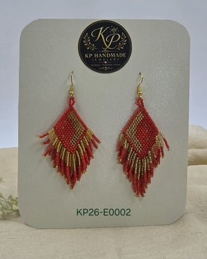 Sindoor Cascade Earrings